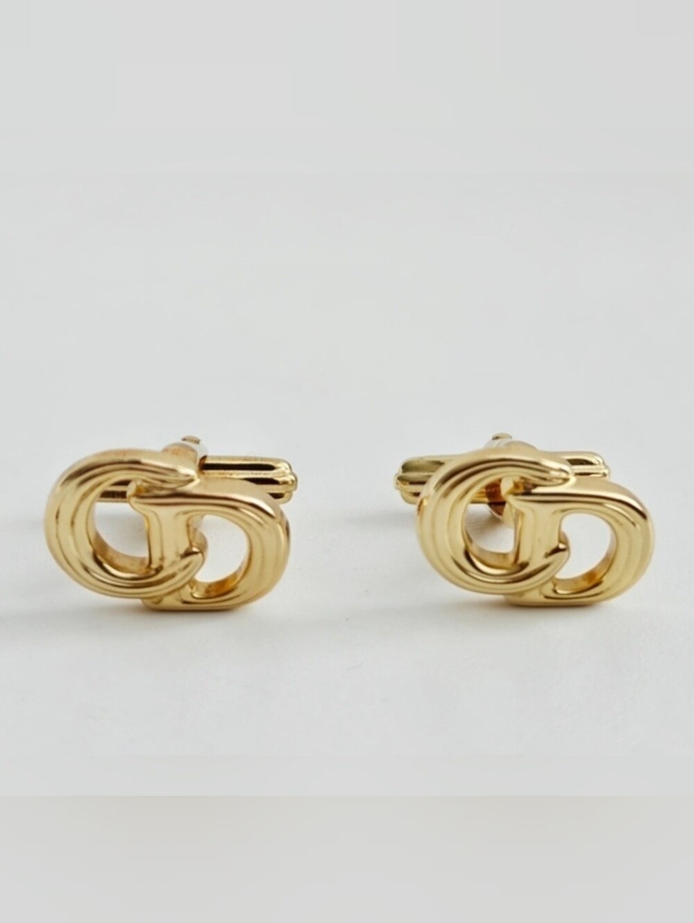 Dior CD Logo Interlocking Cufflinks